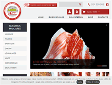 Tablet Screenshot of boutiquedeljamoniberico.es